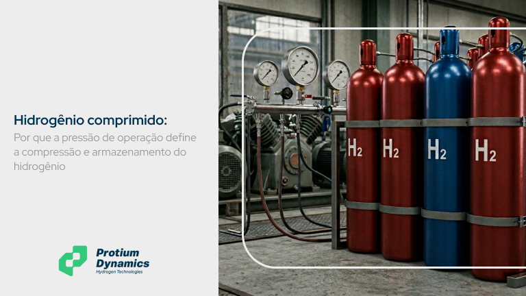 Hidrogênio comprimido: Por que a pressão de operação define a compressão e armazenamento de hidrogênio